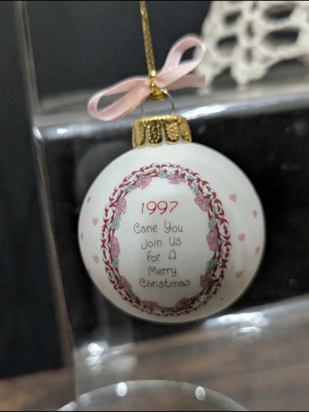 Vintage Precious Moments Christmas ornaments lot of 4